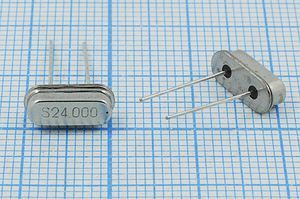 Кварцевый резонатор 24 МГц - 24000 HC49S3 20 20 30/-10~60C 49S[SDE] 1Г
