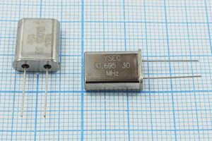 Кварцевый резонатор 10,695 МГц - 10695 HC49U 30 20 20/-20~70C 49U 1Г Кварцевый резонатор 10,695 МГц - 10695 HC49U 30 20 20/-20~70C 49U 1Г