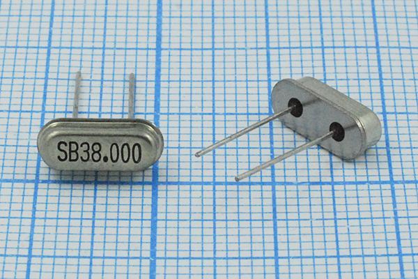 Кварцевый резонатор 38 МГц - 38000 HC49S3 18 ATS-49U 3Г (SB38.000)