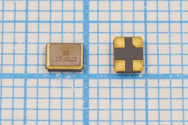 Кварцевый резонатор 15 МГц - 15000 SMD03225C4 12 10 30/-40~85C SMD3225 1Г