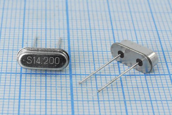 Кварцевый резонатор 14,2 МГц - 14200 HC49S3 20 50 30/-10~60C 49S[SDE] 1Г