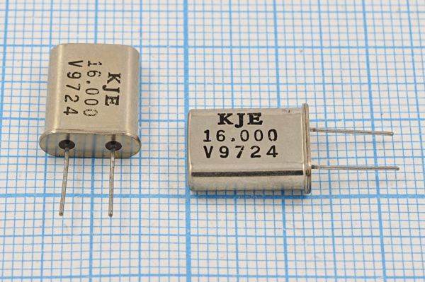 Кварцевый резонатор 16 МГц - 16000 HC49U 15 1Г (KJE)