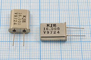 Кварцевый резонатор 16 МГц - 16000 HC49U 15 1Г (KJE) Кварцевый резонатор 16 МГц - 16000 HC49U 15 1Г (KJE)