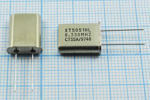 Кварцевый резонатор 8,33 МГц - 8330 HC49U S MP[CTS] 1Г (CTS5A 8.330MHZ)