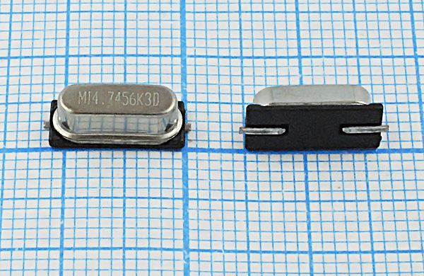 Кварцевый резонатор 14,7456 МГц - 14745,6 SMD49S4 S 20 SMD49S 1Г (M)