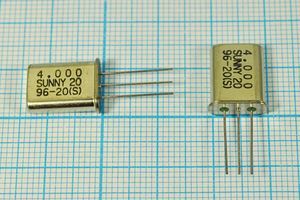 Кварцевый резонатор 4 МГц - 4000 HC49U-3 20 SA[SUNNY] 1Г (SUNNY)