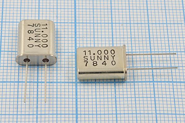 Кварцевый резонатор 11 МГц - 11000 HC49U 18 SA[SUNNY] 1Г SUNNY