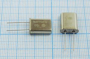 Кварцевый резонатор 16,896 МГц - 16896 HC49U S 50 РК374МД 1Г