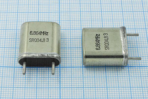 Кварцевый резонатор 6,864 МГц - 6864 HC6U БА 1Г имп
