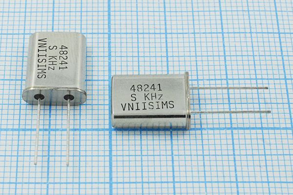 Кварцевый резонатор 48,241 МГц - 48241 HC49U S 15 30/-40~70C РПК01МД-6ВС 3Г