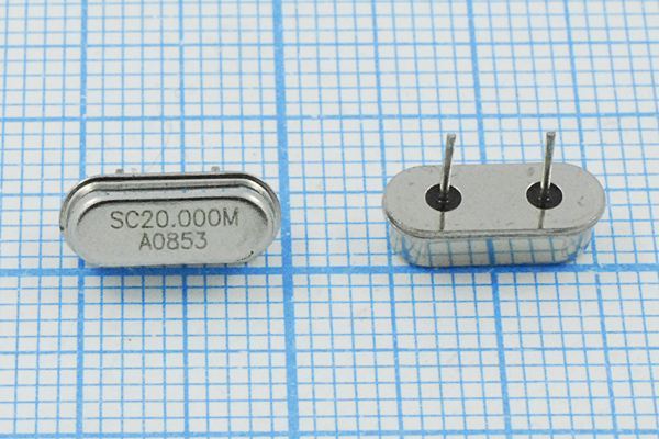 Кварцевый резонатор 20 МГц - 20000 HC49S3 16 20 30/-20~70C ATS-49U 1Г 5мм