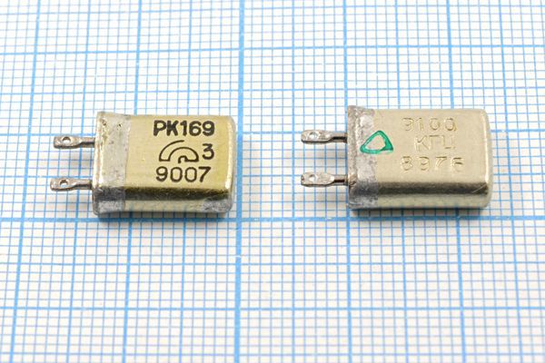 Кварцевый резонатор 9,1 МГц - 9100 МВ 15 20/-10~60C РК169МВ-6АП 1Г