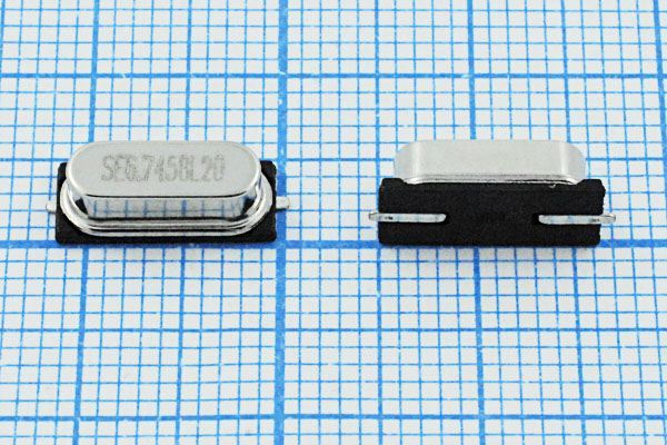 Кварцевый резонатор 6,7458 МГц - 6745,8 SMD49S4 20 10 50/-40~85C 49S-SMD 1Г