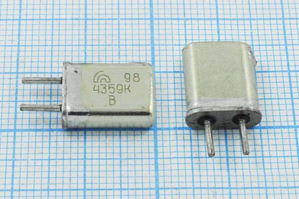 Кварцевый резонатор 4,359 МГц - 4359 HC25U S МА 1Г