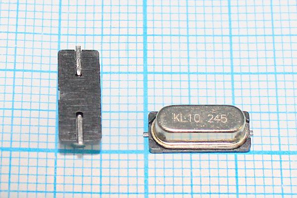 Кварцевый резонатор 10,245 МГц - 10245 SMD49S4 18 1Г (KL10.245)