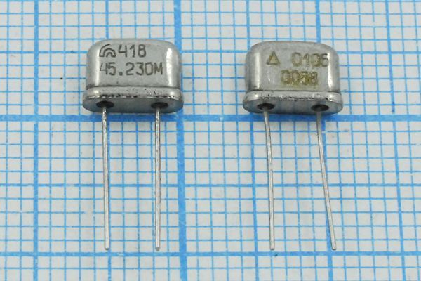 Кварцевый резонатор 45,23 МГц - 45230 UM4 S РК418МР 3Г (418 45.230М)