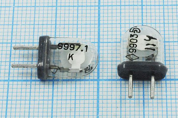 Кварцевый резонатор 9,9971 МГц - 9997,1 КА 1Г (9997.1 К)