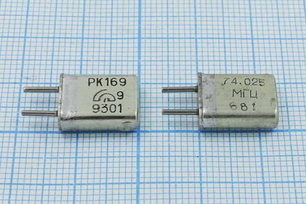 Кварцевый резонатор 74,025 МГц - 74025 HC25U РК169МА 5Г