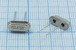 Кварцевый резонатор 13,875 МГц - 13875 HC49S3 20 25 30/-20~70C 49S 1Г