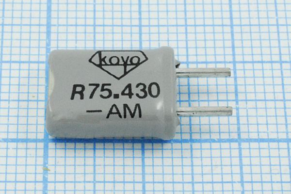 Кварцевый резонатор 75,43 МГц - 75430 HC50U МА (R75.430)