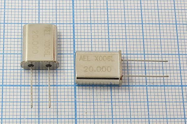 Кварцевый резонатор 20 МГц - 20000 HC49U 12 30 30/-20~70C HC-49U[AEL] 1Г