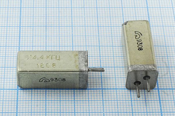 Кварцевый резонатор 0,6144 МГц - 614,4 УГ 1Г 11x11x25