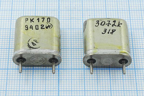 Кварцевый резонатор 3,072 МГц - 3072 HC6U 20 20/-10~60C РК170БА-7АП 1Г