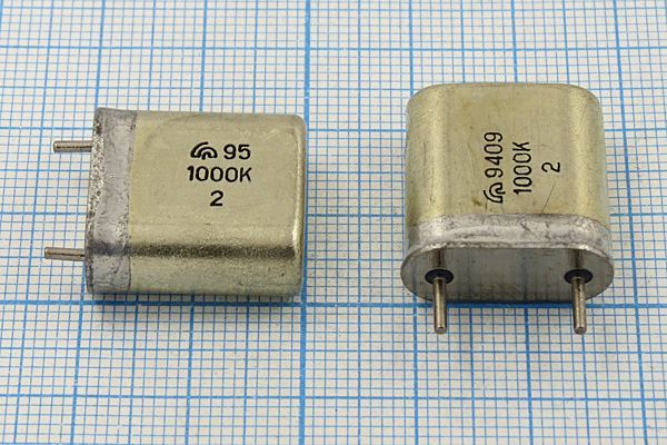 Кварцевый резонатор 1 МГц - 1000 HC6U S БА 1Г