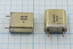 Кварцевый резонатор 1 МГц - 1000 HC6U S БА 1Г Кварцевый резонатор 1 МГц - 1000 HC6U S БА 1Г