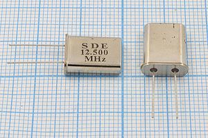 Кварцевый резонатор 12,5 МГц - 12500 HC49U 20 30 20/-20~70C 49U[SDE] 1Г (SDE)