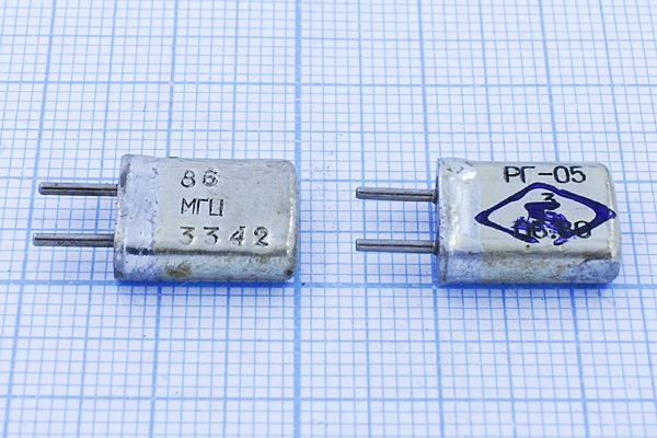 Кварцевый резонатор 86 МГц - 86000 HC25U РГ05МА 5Г