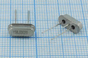 Кварцевый резонатор 8 МГц - 8000 SC49S3-3 20 30 100/-20~70C SMD4H 1Г Кварцевый резонатор 8 МГц - 8000 SC49S3-3 20 30 100/-20~70C SMD4H 1Г