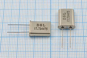 Кварцевый резонатор 17,734475 МГц - 17734,475 HC49U 20 30 1Г (DSL17,734475) Кварцевый резонатор 17,734475 МГц - 17734,475 HC49U 20 30 1Г (DSL17,734475)