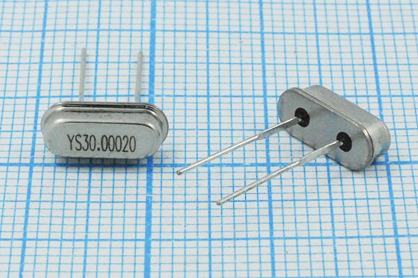 Кварцевый резонатор 30 МГц - 30000 SC49S3 20 30 30/-20~70C SMD4H 1Г