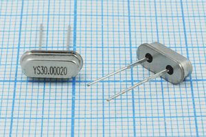 Кварцевый резонатор 30 МГц - 30000 SC49S3 20 30 30/-20~70C SMD4H 1Г Кварцевый резонатор 30 МГц - 30000 SC49S3 20 30 30/-20~70C SMD4H 1Г