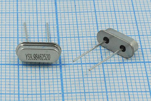 Кварцевый резонатор 9,984625 МГц - 9984,625 SC49S3 20 30 30/-20~70C SMD4H 1Г