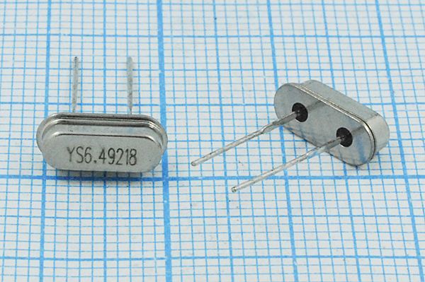 Кварцевый резонатор 6,492 МГц - 6492 SC49S3 18 30 50/-20~70C SMD4H 1Г