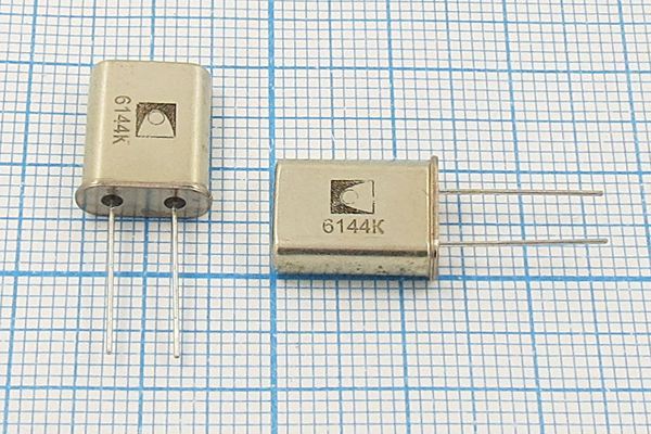Кварцевый резонатор 6,144 МГц - 6144 HC49U S 30 40/-40~70C РП97МД-8ВТ 1Г