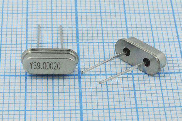 Кварцевый резонатор 9 МГц - 9000 SC49S3 20 30 30/-20~70C SMD4H 1Г