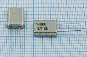 Кварцевый резонатор 14 МГц - 14000 HC49U 16 TR-49 1Г (TEW OH)