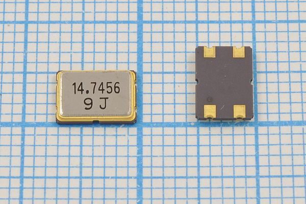 Кварцевый резонатор 14,7456 МГц - 14745,6 SMD07050C4 18 50 SX7 1Г (9J)