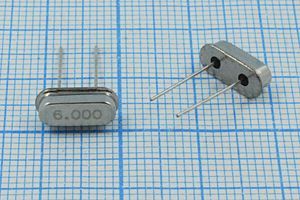 Кварцевый резонатор 6 МГц - 6000 HC49S3 S 30 50/-10~70C 1Г (6.000) Кварцевый резонатор 6 МГц - 6000 HC49S3 S 30 50/-10~70C 1Г (6.000)