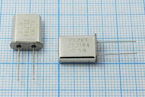 Кварцевый резонатор 22,1184 МГц - 22118,4 HC49U 16 30 1Г (22,1184 C16) Кварцевый резонатор 22,1184 МГц - 22118,4 HC49U 16 30 1Г (22,1184 C16)