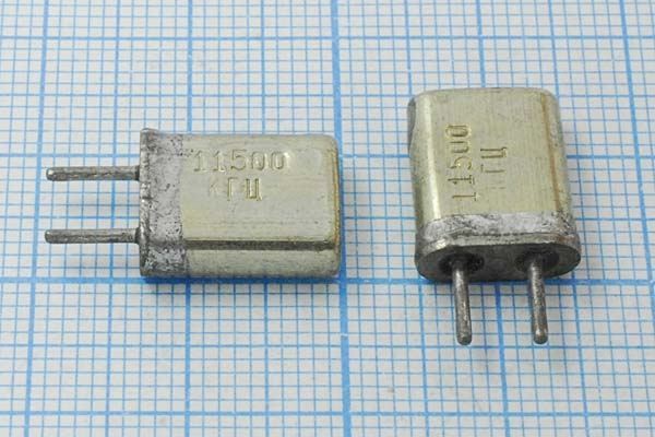 Кварцевый резонатор 11,5 МГц - 11500 HC25U МА 1Г (11500 КГЦ)
