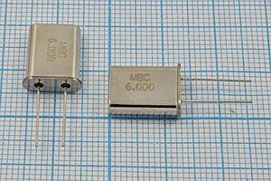 Кварцевый резонатор 6 МГц - 6000 HC49U 16 30 /-40~70C HC-49U 1Г (MBC6.000) Кварцевый резонатор 6 МГц - 6000 HC49U 16 30 /-40~70C HC-49U 1Г (MBC6.000)