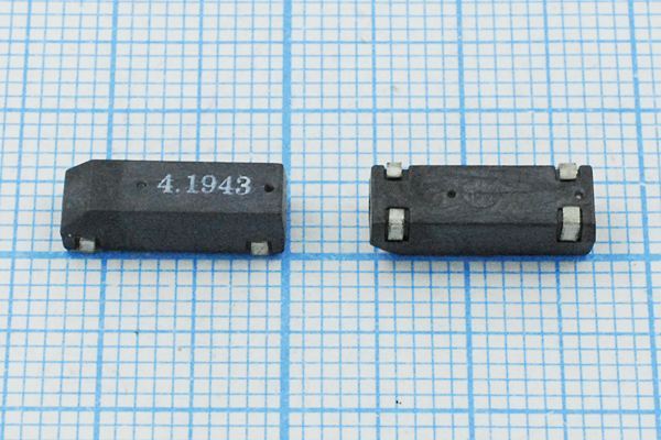 Кварцевый резонатор 4,194304 МГц - 4194,304 SMD12545P4 16 50 ZM309 1Г