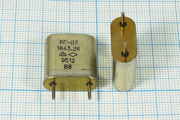Кварцевый резонатор 1,8432 МГц - 1843,2 HC6U S 15 20/-10~60C РГ07БА-6АП 1Г