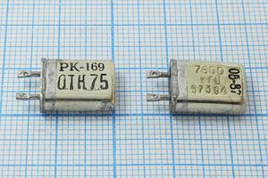 Кварцевый резонатор 7,6 МГц - 7600 МВ S 30 40/-40~70C РК169МВ-8ВТ 1Г Кварцевый резонатор 7,6 МГц - 7600 МВ S 30 40/-40~70C РК169МВ-8ВТ 1Г