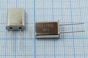 Кварцевый резонатор 14,7456 МГц - 14745,6 HC49U 20 30 HC49U 1Г (14.7456M)