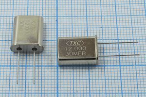 Кварцевый резонатор 12 МГц - 12000 HC49U 20 30 9A[HC49U] 1Г (TXC12.000 30MEB